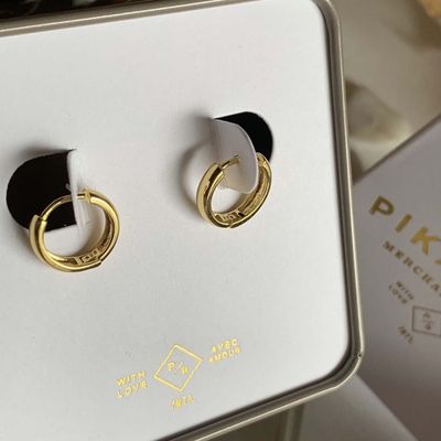 Pika &amp; Bear - “Coco” 12mm Hoop Earrings / Gold