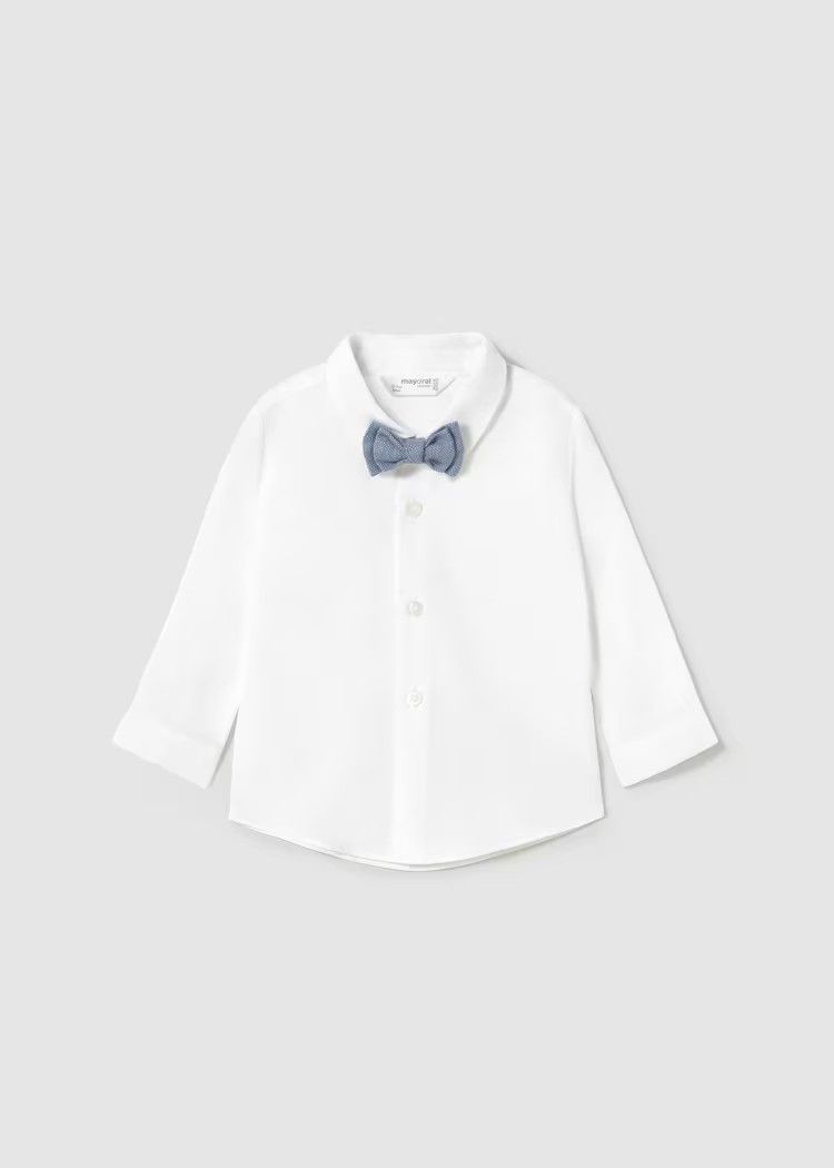 Mayoral/#1102/Infant/L/S Shirt/White