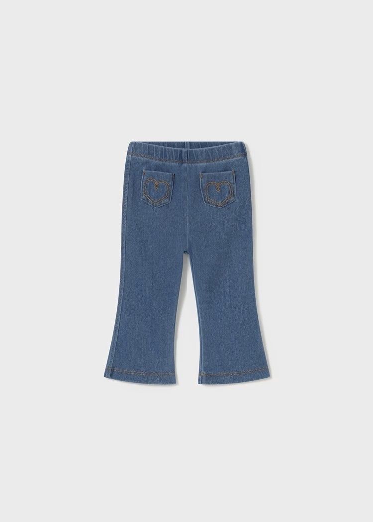 Mayoral/#1731/Infant/Girls Flare Denim Legging/Medio