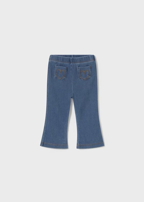Mayoral/#1731/Infant/Girls Flare Denim Legging/Medio
