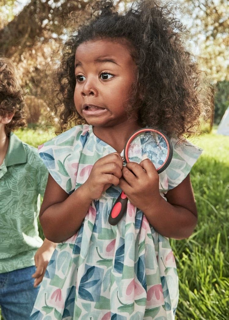 Mayoral/#3928/Kids/Floral Print Dress/Mint