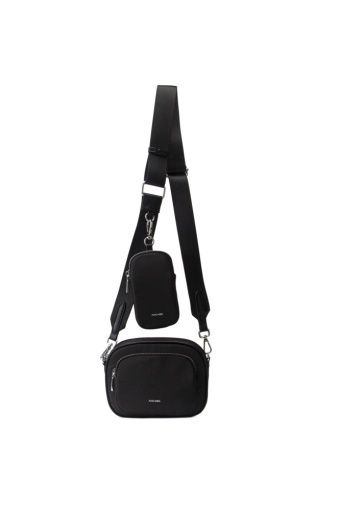DAISY CROSSBODY - Black, Colour: BLACK NYLON, Season: YEAR-ROUND, Size: OS