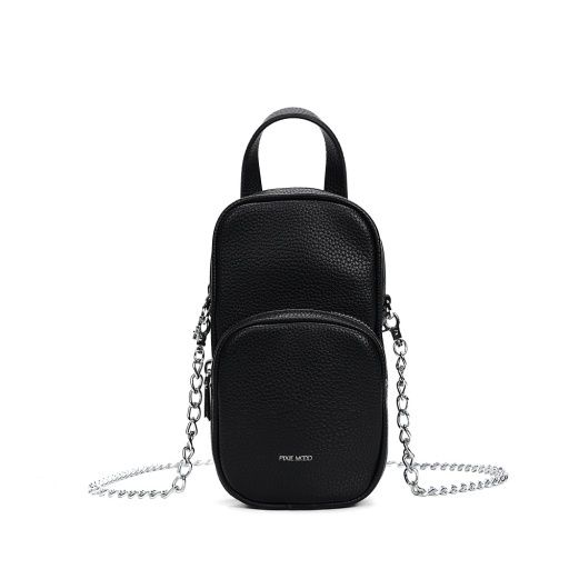 CASSANDRA PHONE CROSSBODY, Size: OS, Colour: BLACK PEBBLED, Season: YEAR-ROUND