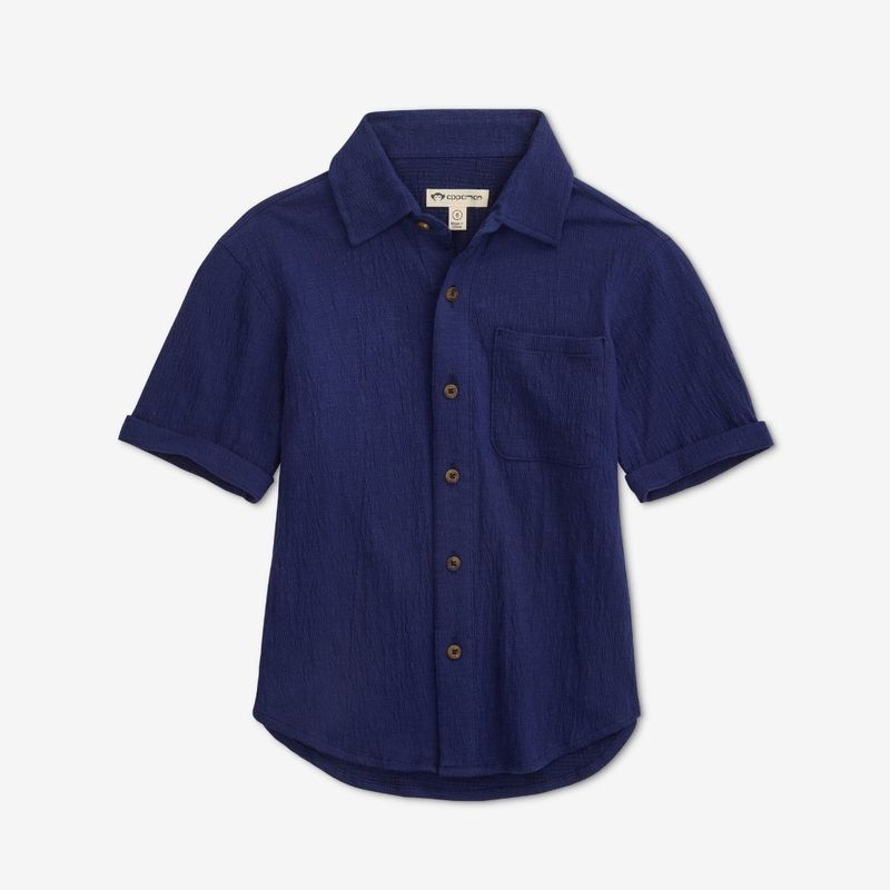 Beach shirt-navy blue
