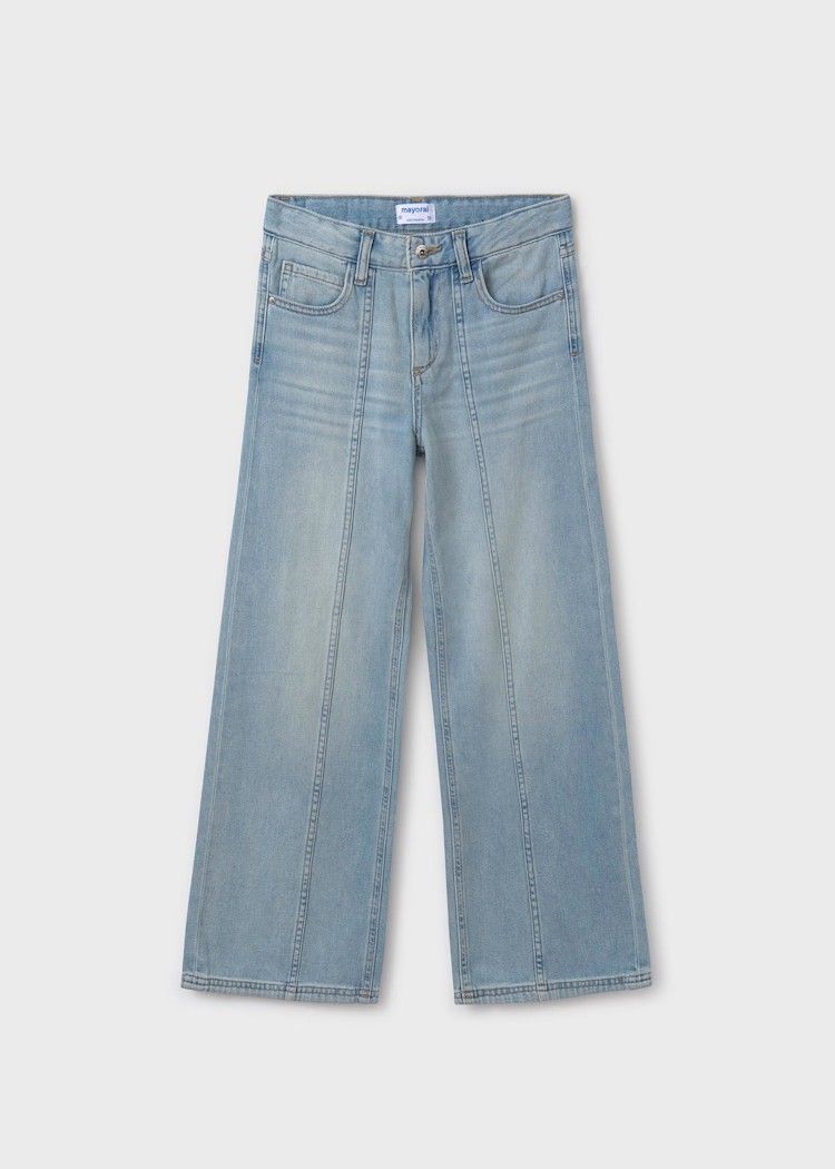 Mayoral 6538 Youth Girls Wide Leg Jeans
