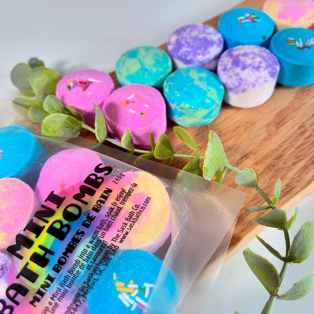 Mini Rainbow Bath Bomb 10 Pack