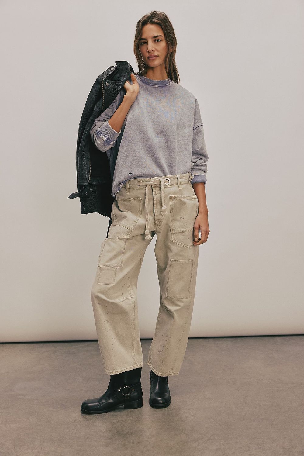 Free People/Moxie Low Slung Pull On Belt/Jetty