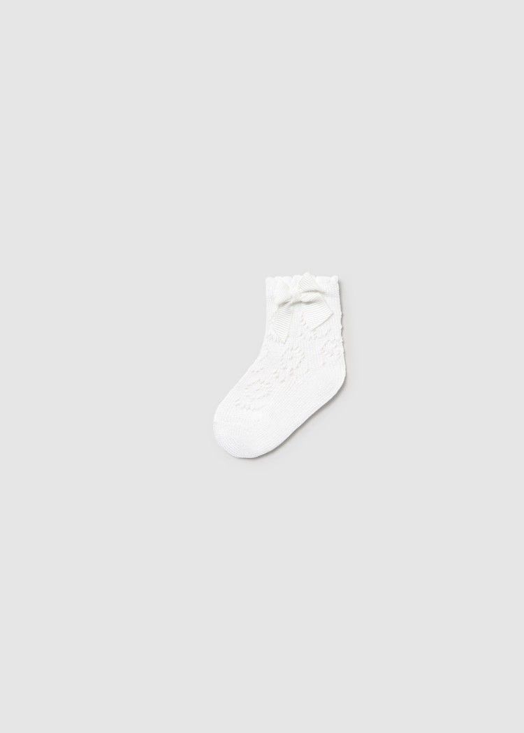 Mayoral 9865/Knit Dress Socks/White