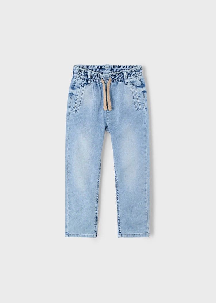 Mayoral 3564/Boys Soft Denim Jogger/Bleach