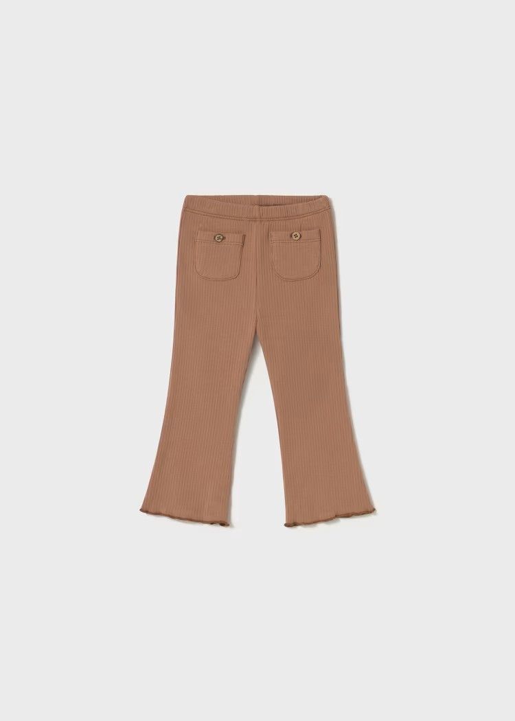 Mayoral 1732/Ribbed Flare Leggings/Toffee