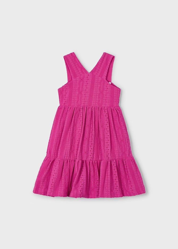 Mayoral 3962/Eyelet Dress/Magenta