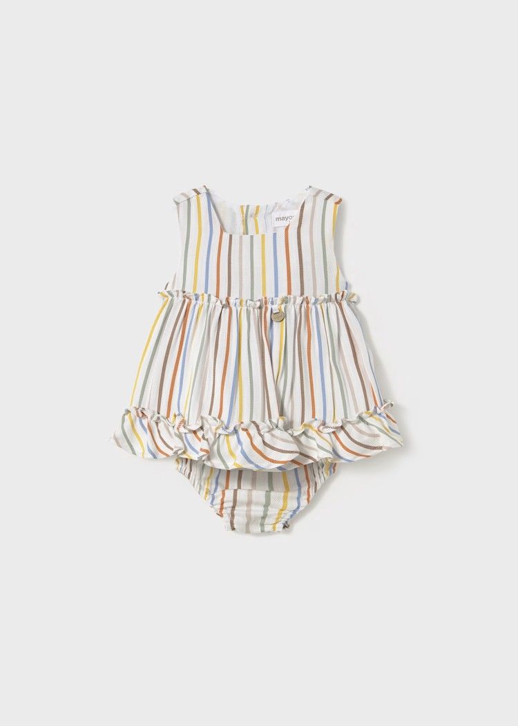 Mayoral 1844/Striped Dress w/hat/Rayas