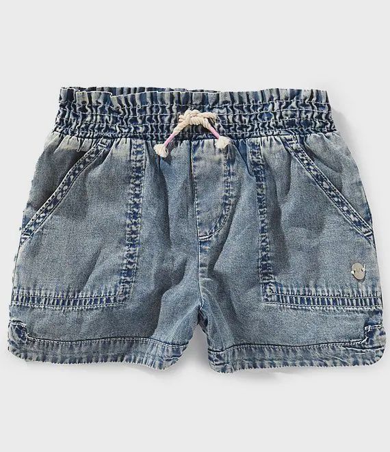 Girls Soleil Short - Light Wash