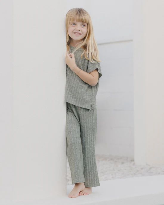 Rylee &amp; Cru/Cozy Rib Knit Set/Eucalyptus