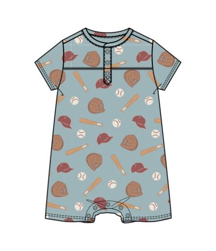 Baseball Henley Shortall, Size: 3-6M, Colour: SLATE BLUE, Season: AD SPRING &#39;25