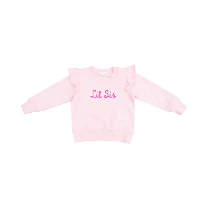 Sibling Lil Sis Ruffle Sweatshirt
