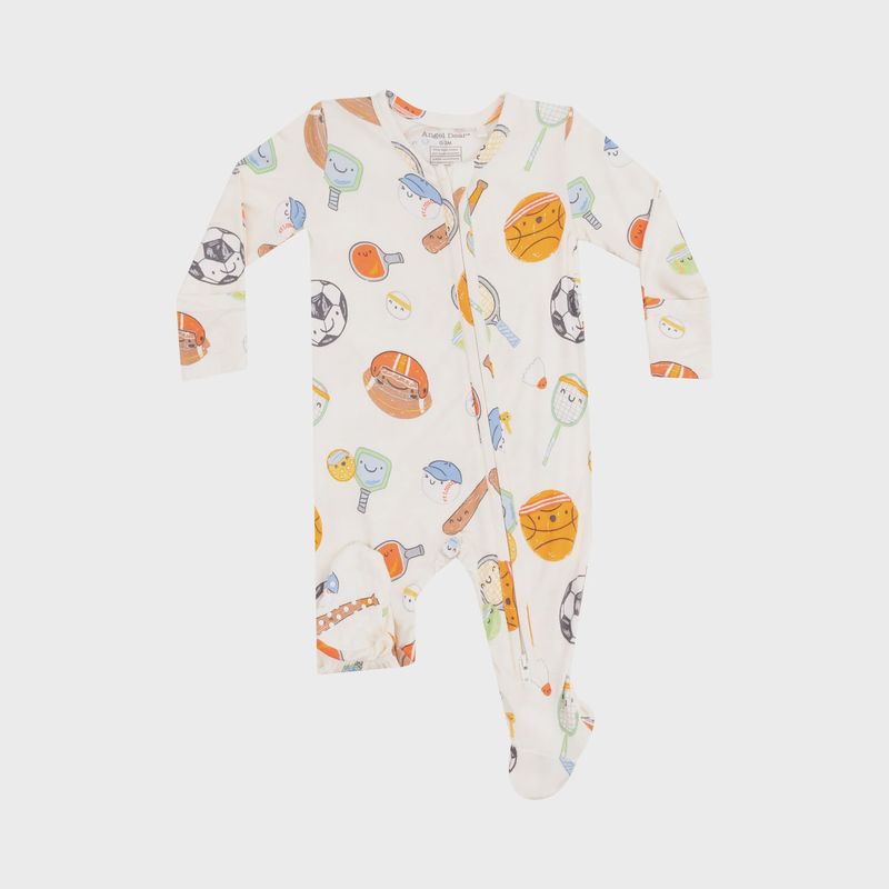 Sports Ball Friends 2 Way Zipper Footie