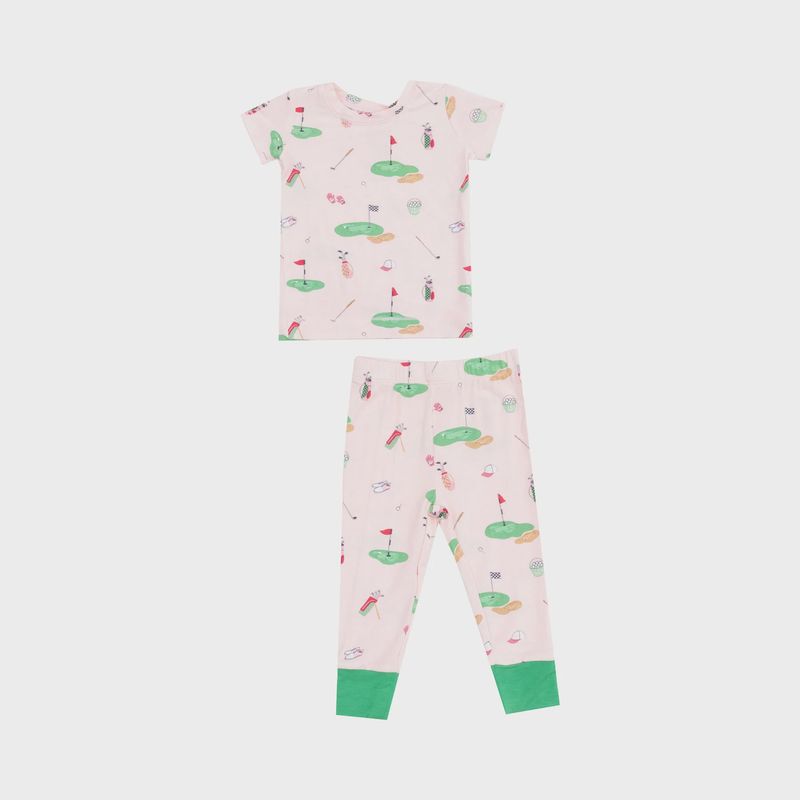 Golf Things Pink S/S Loungewear Set