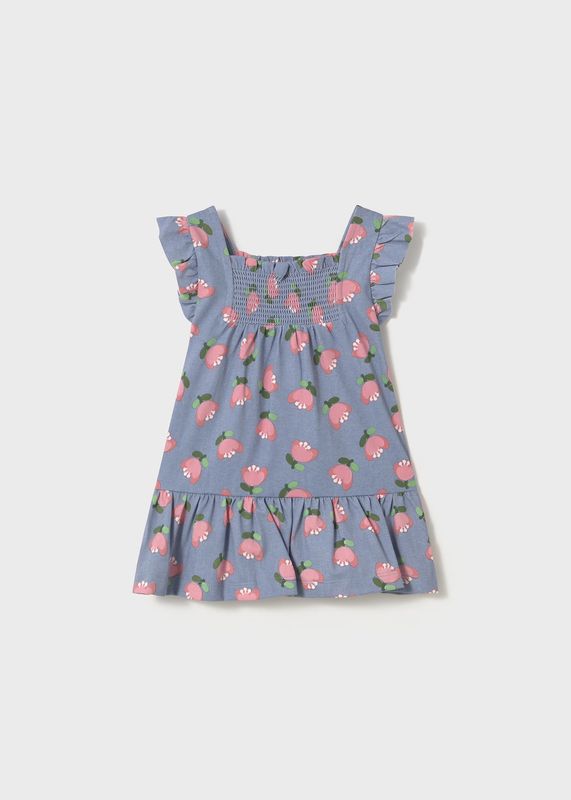 Mayoral 1928 Infant Ruffle-Sleeve Printed Dress