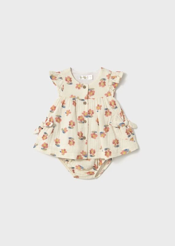 Mayoral 1851 Newborn Muslin Dress with Pockets