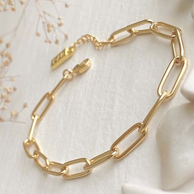 Pika &amp; Bear &quot;Montmartre&quot; Paperclip Chain Bracelet In Gold