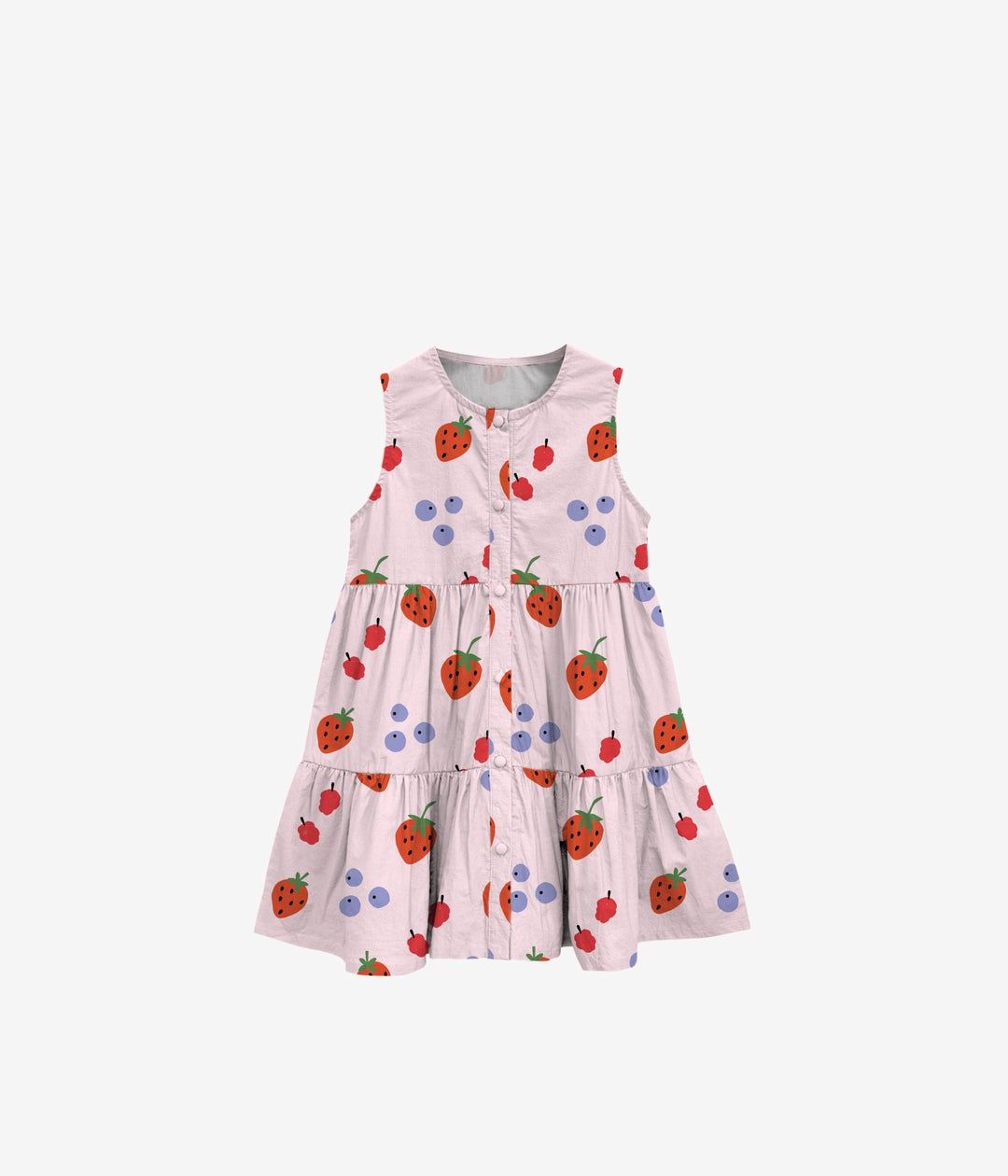 Headster Berry Bliss Sleeveless Dress, Colour: Pink Marshmallow, Size: 2 YRS