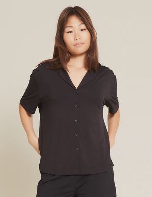 Boody/Goodnight Short Sleeve Sleep Shirt/Black