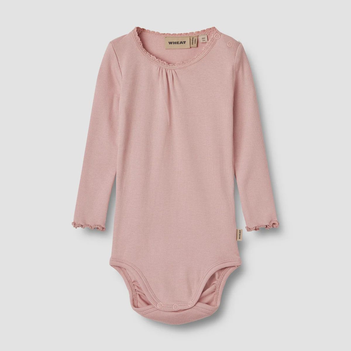 Wheat Rib Body L/S, Size: 1M, Colour: Rose