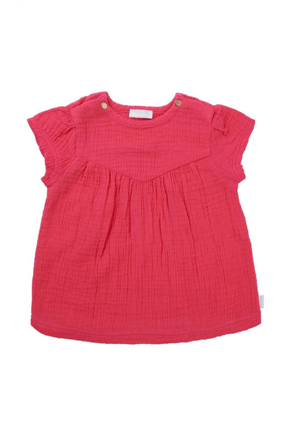 Noppies Baby Meade Short Sleeve Dress In Raspberry, Size: NB