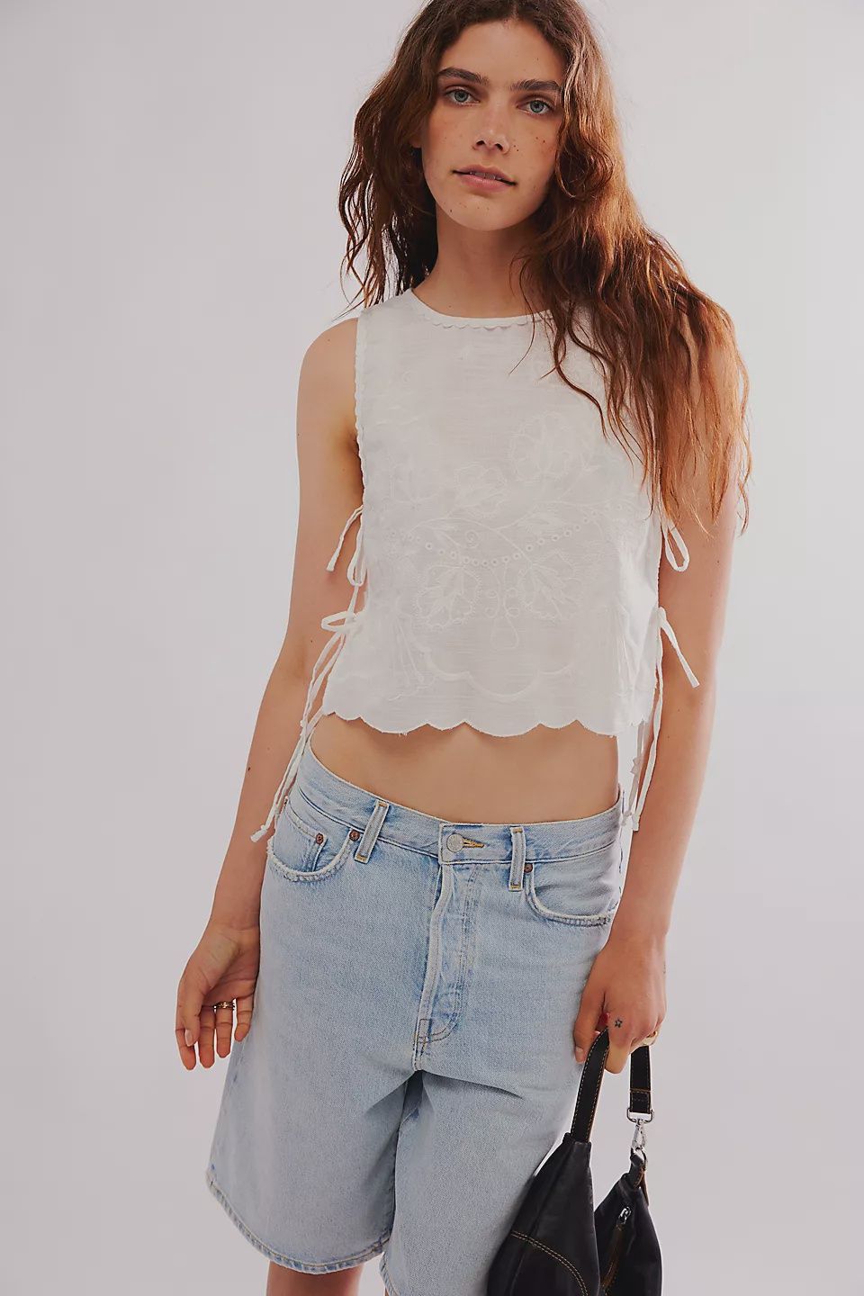 Free People/Faded Gardens Tank/White