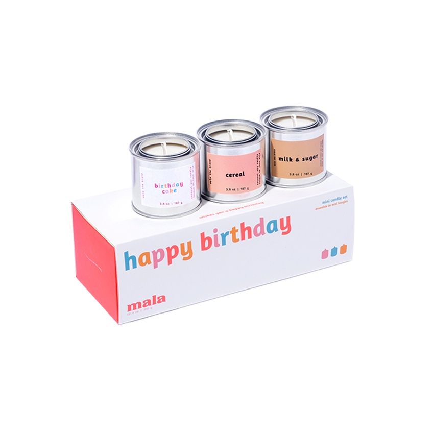 Mala Candles - Happy Birthday Gift Set