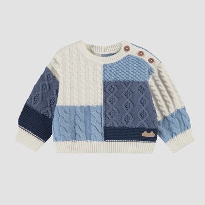 Souris Mini/Patchwork Knit Sweater