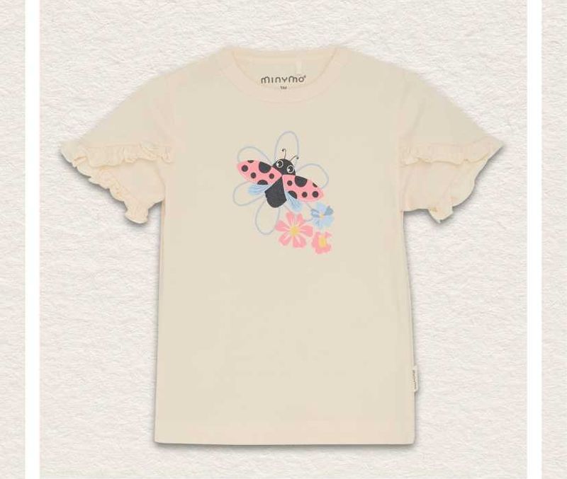 Minymo/#113910/SS Bodysuit/Ladybug