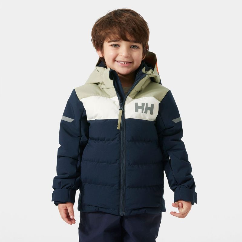Kids’ Vertical Insulated Ski Jacket In Navy