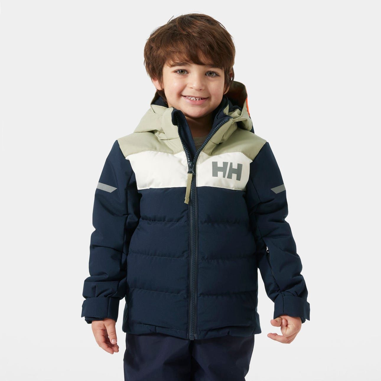 Kids’ Vertical Insulated Ski Jacket In Navy, Size: 4