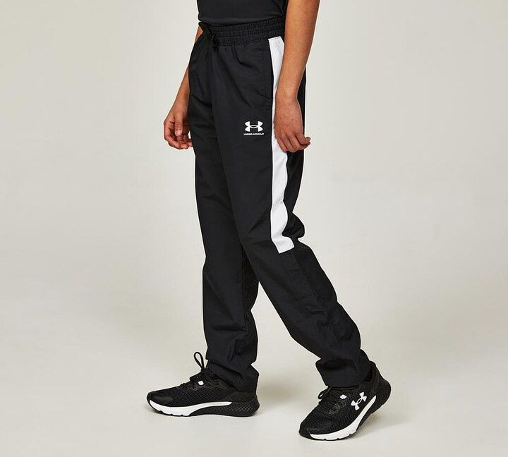 UA Boys Rival Woven Pant In Black, Size: YXS