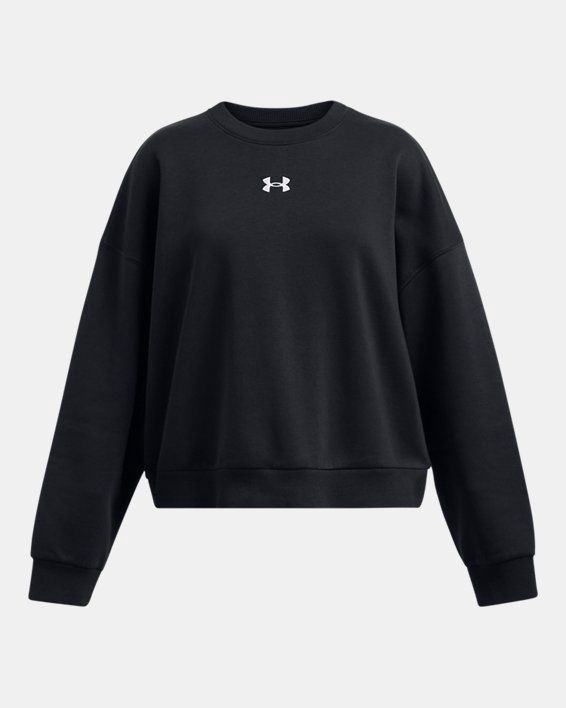 UA Rival Fleece Girls&#39; Oversized Crew, Size: YXS