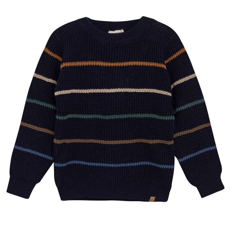 Minymo Boys Knit Crew Neck Sweater 134011-7021, Size: 2