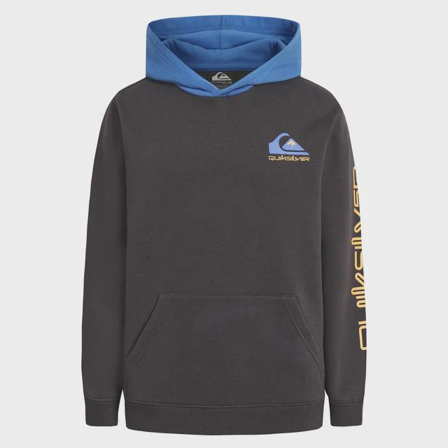 Quiksilver Boys Colorblock Hoodie / Phantom
