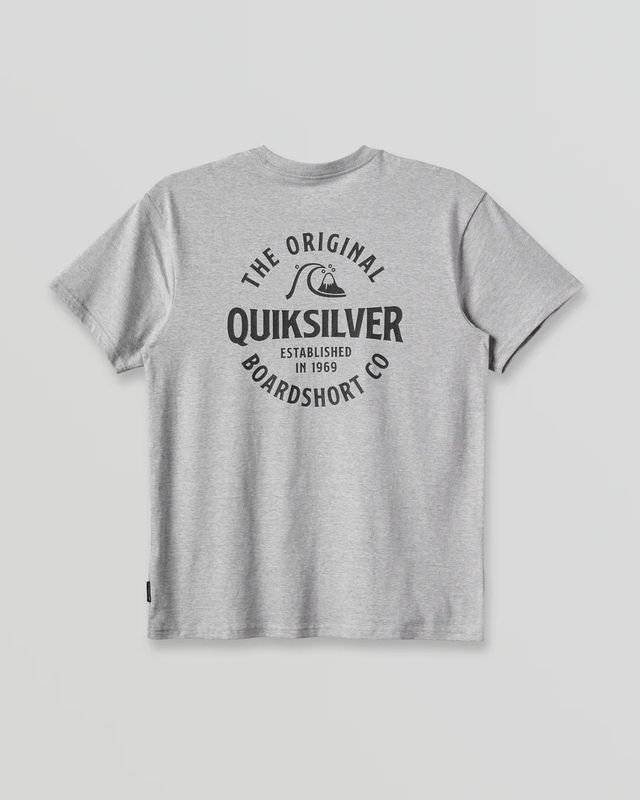 Quiksilver Boys OG Locked Up SS / Grey Heather