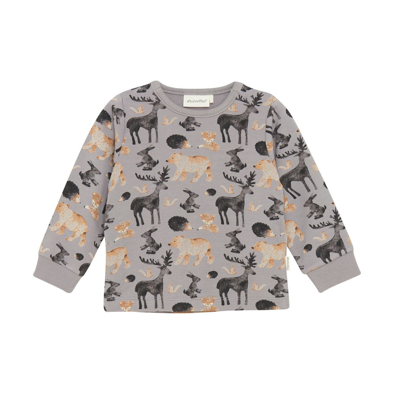 Minymo Animal Print Sweatshirt 114064-1856, Size: N
