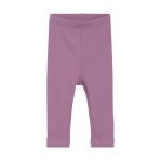 Minymo Ribbed Leggings 114092 In Mauve Orchid, Size: N