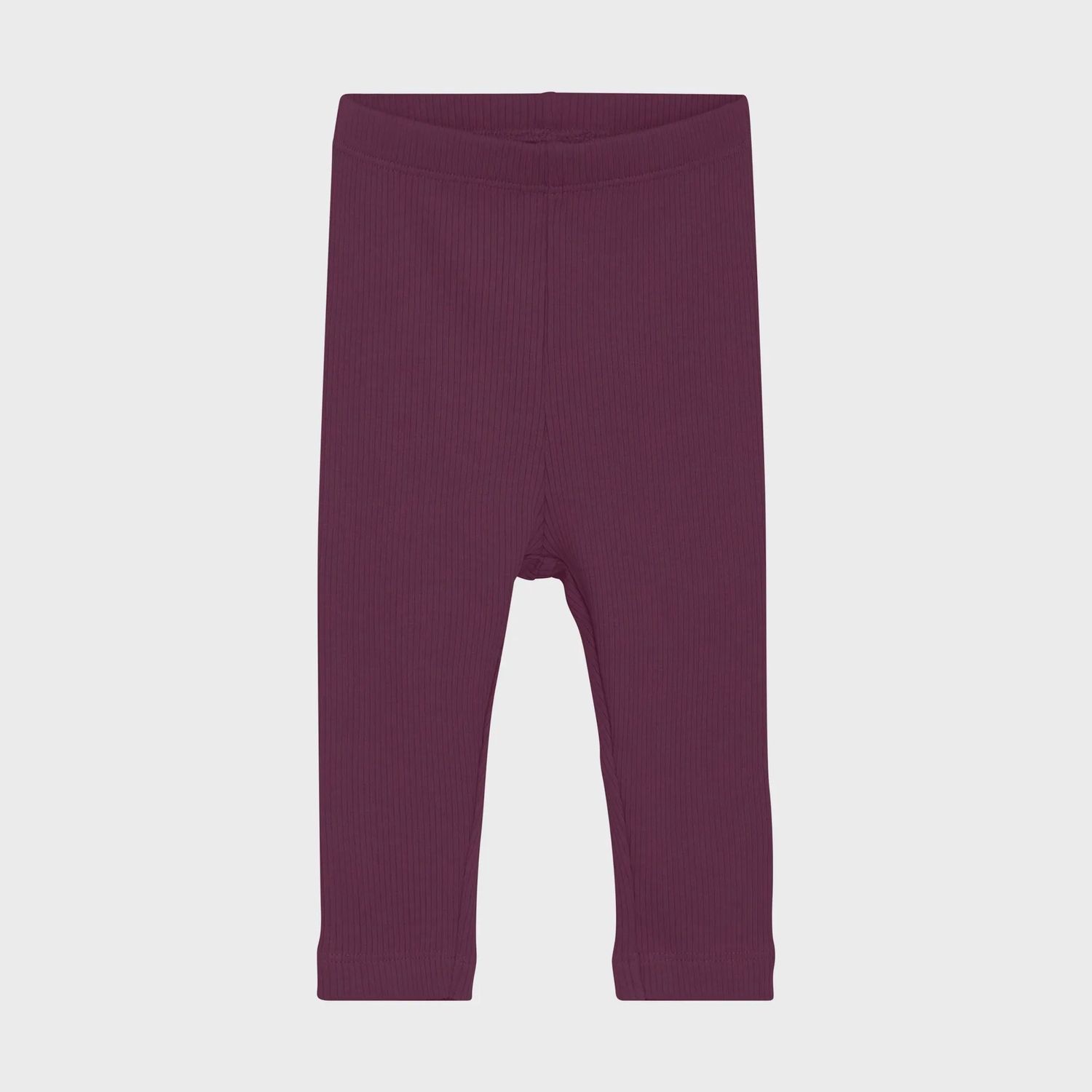 Minymo Ribbed Leggings 114092 In Raspberry Coulis, Size: N