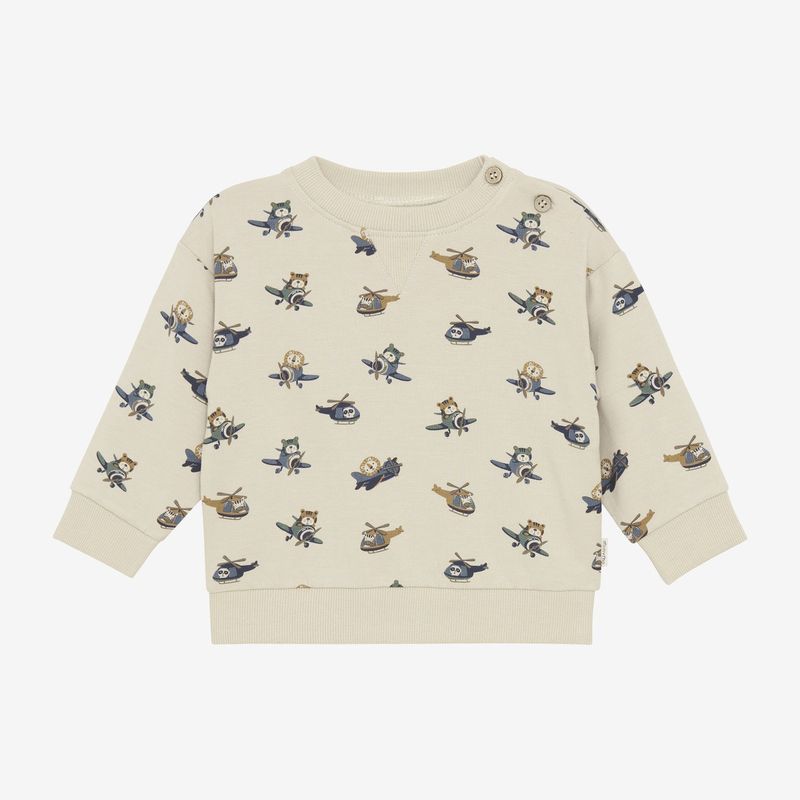 Minymo Air-Travel Print Sweatshirt 114017-2306