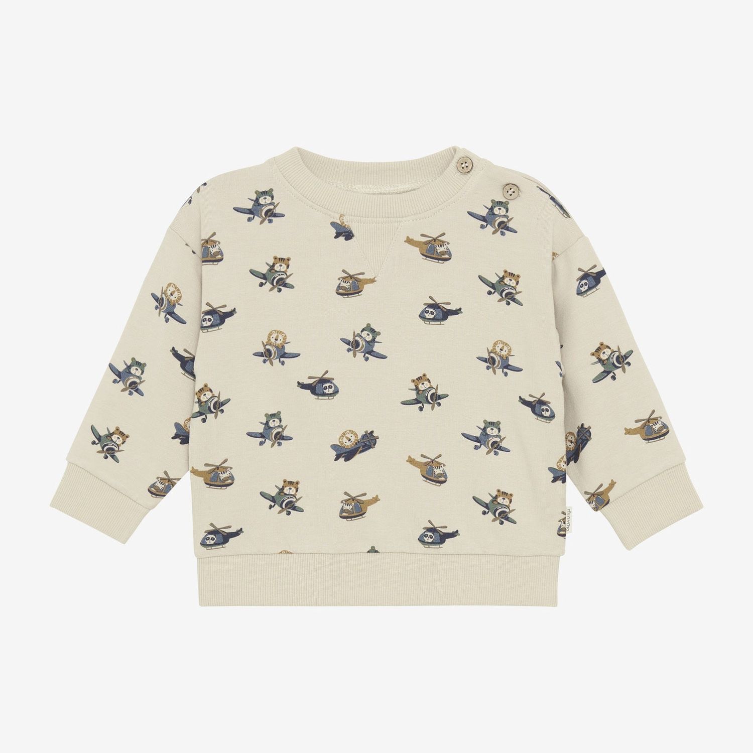 Minymo Air-Travel Print Sweatshirt 114017-2306, Size: N