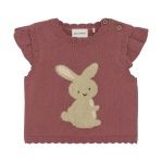Minymo Bunny Knit Vest 114071-4435, Size: N