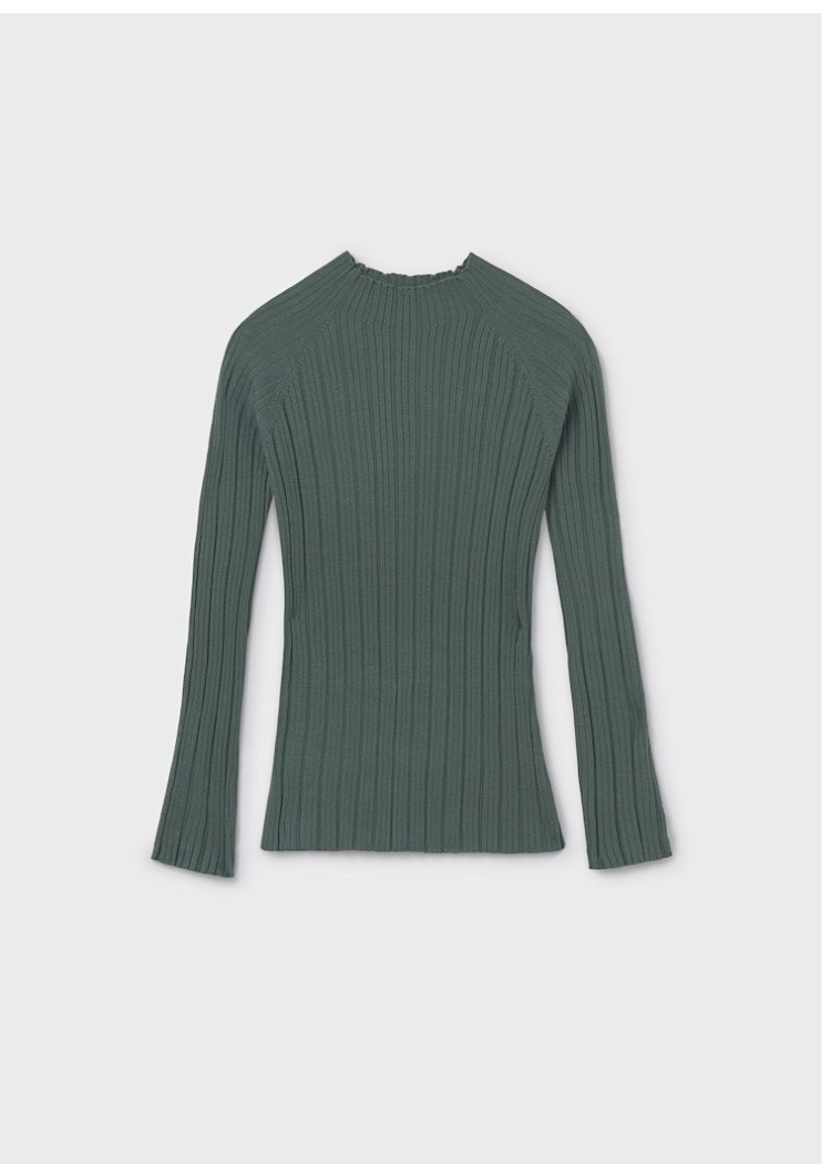 Knit Green Mockneck- 7015