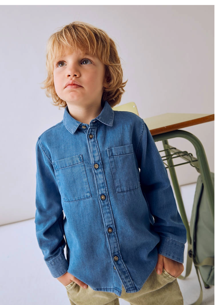 Denim Button Up - 4126