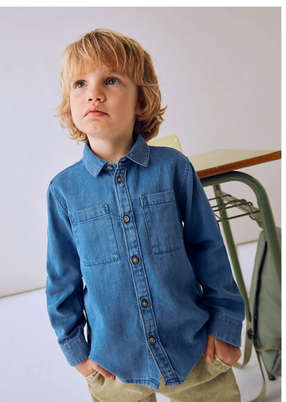 Denim Button Up - 4126