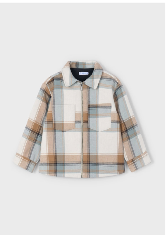 Full Zip Plaid Jacket - 4414